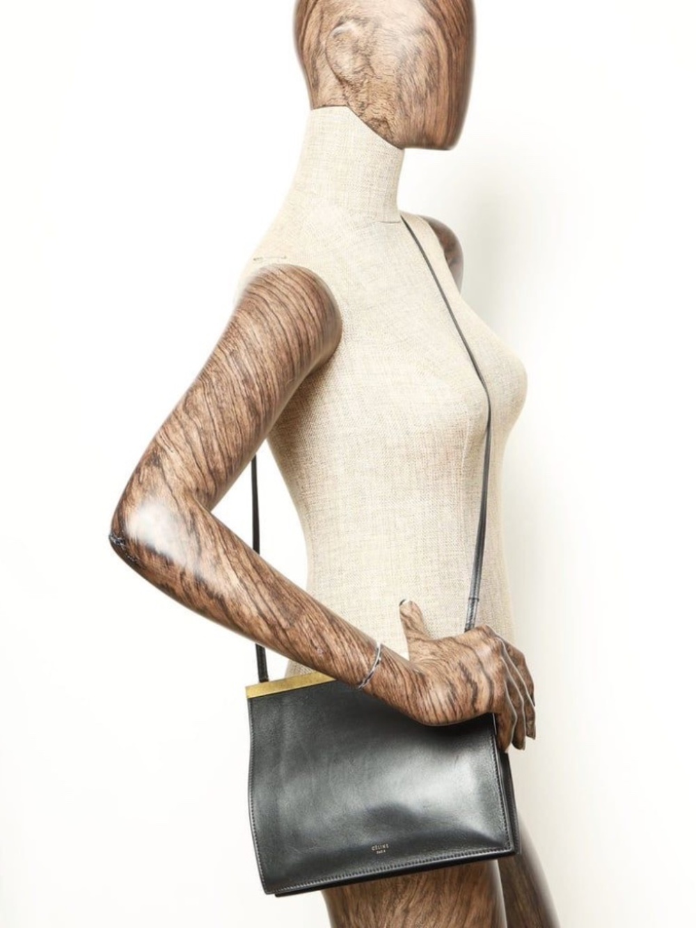 Authentic Céline Small Clasp Bag Black - Picture 13 of 13